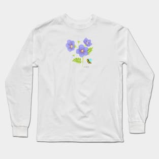 Jacobs Ladder Flowers and Bee Long Sleeve T-Shirt